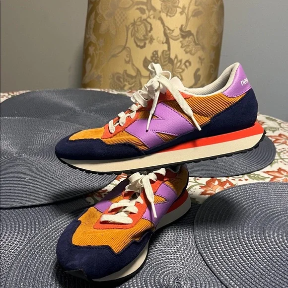 New Balance Sneakers in Purple, Orange, and Navy - Picture 5 of 8